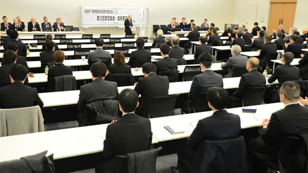 埼玉県実行委の東京集会。集会後は５省に要請した（1月29日・東京）