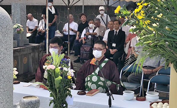 追悼法要のようす（8月9日・長崎）