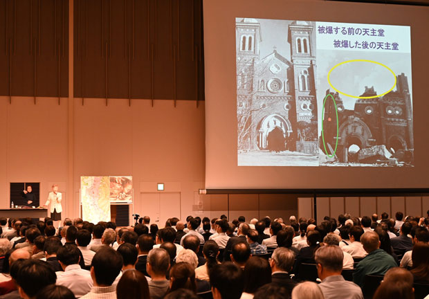 「語り部」活動を続けてきた八木道子さんが記念講演をおこなった（5月29日・長崎市）